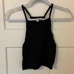 H&M Divided Black Halter Tank